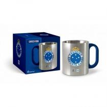 Caneca Brasfoot Metal Inox 300ml Temas - Cruzeiro Caneca Brasfoot Metal Inox 300ml Temas - Cruzeiro