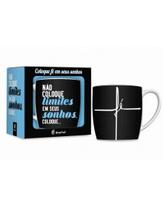Caneca Brasfoot Porcelana Urban 360Ml - Não Coloque Limites