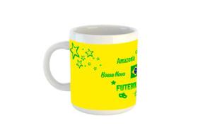 Caneca Brasil Amarela C5 Caneca Brasil Amarela C5