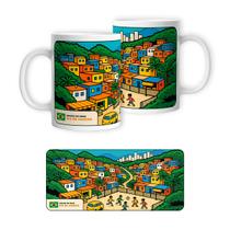Caneca Brasil Cidade de Deus Rio de Janeiro 325ml Porcelana Souvenir Presente Lembrança de Viagem Caneca Brasil Cidade de Deus Rio de Janeiro 325ml Porcelana Souvenir Presente Lembrança de Viagem