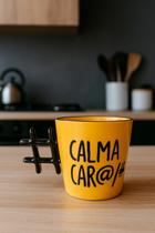 Caneca Buck Hashtag 390Ml Amarelo / Preto - Frase Engraçadas