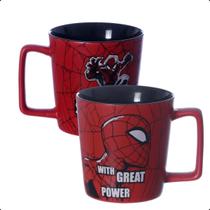 Caneca Buck Homem-Aranha Marvel Vermelha 400ml Cerâmica