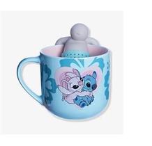 Caneca C/Infusor Chá Stitch Namorados 350Ml - 10025650