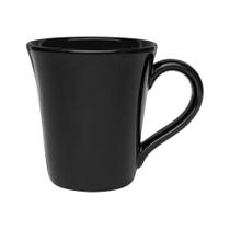 Caneca Café Chá 330ml Cerâmica Preto