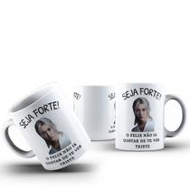 Caneca Café Chá Ceramica Meme Seja Forte Cantor Kpop BTS Desenho:Modelo6 Caneca Café Chá Ceramica Meme Seja Forte Cantor Kpop BTS Desenho:Modelo6