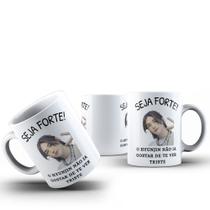 Caneca Café Chá Ceramica Meme Seja Forte Cantor Kpop BTS Desenho:Modelo6 Caneca Café Chá Ceramica Meme Seja Forte Cantor Kpop BTS Desenho:Modelo6