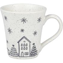 Caneca Cafe, Cha, Chocolate Quente Tulipa 330 ml Vilarejo de Natal Oxford