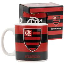 Caneca Café Chá Leite de Porcelana Flamengo FC 320ml Produto Oficial Licenciado - Mileno