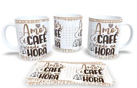 Caneca Café com Flork Porcelana Premium, Estampa Engraçada Caneca Café com Flork Porcelana Premium, Estampa Engraçada