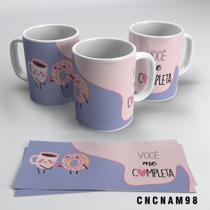 Caneca Café Com Rosquinha Você Me Completa Caneca Café Com Rosquinha Você Me Completa