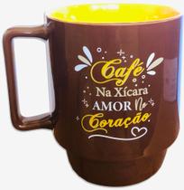 Caneca - Café na Xícara, Amor no Coração - Zona Criativa