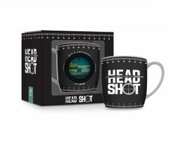 Caneca Cafe Porcelana Gamer Head Shot Sniper 300Ml Cs