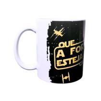 Caneca Café Porcelana Personalizada Baby Yoda Star Wars 325ml Artesanal - Genérico