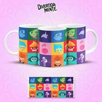 Caneca Café Porcelana Personalizada Icons Divertida Mente 325ml Artesanal