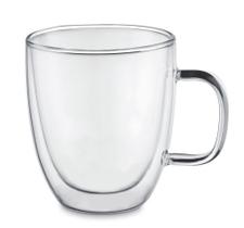 Caneca Café Vidro Duplo Borossolicato 350Ml Não Queima A Mão