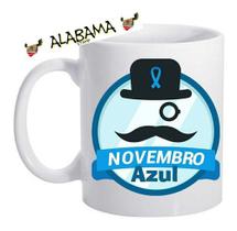 Caneca Campanha Social Novembro Azul Logo Bigode Homen