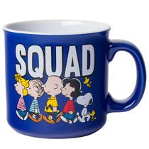 Caneca Camper de cerâmica Silver Buffalo Peanuts Squad 600ml