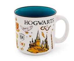 Caneca Camper Silver Buffalo Harry Potter Hogwarts 600ml