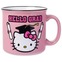 Caneca Camper Silver Buffalo Sanrio Hello Kitty Hello Grad Caneca Camper Silver Buffalo Sanrio Hello Kitty Hello Grad