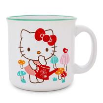Caneca Camper Silver Buffalo Sanrio Hello Kitty para regar cogumelos
