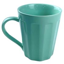 Caneca Canelada 250ml Verde - RR Porcelanas
