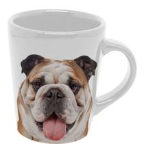 Caneca Cão Buldogue Ceramica 270ml