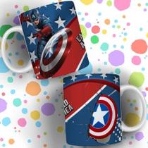 Caneca capitão américa Personalizada INFANTIL(Cartoons)