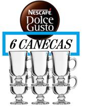 Caneca Cappuccino de Vidro Para Cappuccino Café Expresso 120ML - 6 Peças. - CITY GLASS