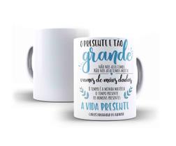 Caneca carlos drummond de andrade o tempo é minha a matéria - Villa Caneca