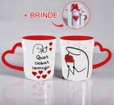 Caneca Casa Comigo Presente Romântico Pedido De Casamento Alça de Coração Caneca Casa Comigo Presente Romântico Pedido De Casamento Alça de Coração