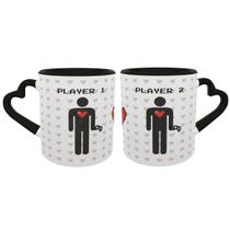 Caneca Casal Gaymer Player 1 e 2 HxH Presente Namorados GLBT
