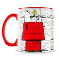 Caneca Casinha do Snoopy Vermelha - 325ml - Cerâmica de Alta Qualidade