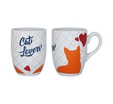 Caneca cat lover ceramica 350ml com 1 canc-077r - Hauskraft