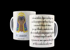 Caneca Católica Oração a Nossa Senhora Aparecida