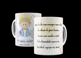 Caneca Católica Oração a São Gabriel Arcanjo Caneca Católica Oração a São Gabriel Arcanjo