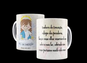 Caneca Católica Oração de Nossa Senhora da Conceição - Villa Caneca