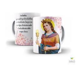Caneca Católica, Oração Santa Bárbara Caneca Católica, Oração Santa Bárbara