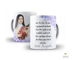 Caneca Católica, Oração Santa Terezinha Caneca Católica, Oração Santa Terezinha