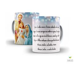 Caneca Católica, Sagrada Família, Oração da Família