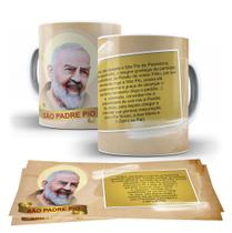 Caneca católica São Padre Pio Caneca católica São Padre Pio