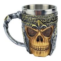 Caneca Caveira Medieval Viking Gladiador Inox