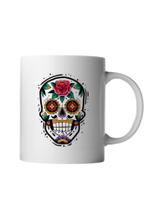 Caneca Caveira Mexicana Colorida 300ml