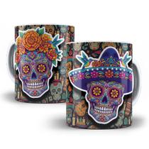 Caneca Caveira Mexicana Porcelana Personalizada Caneca Caveira Mexicana Porcelana Personalizada