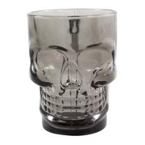 Caneca Caveira Preta Viking Vidro 500ml Skull Chopp Mug - Zona Criativa