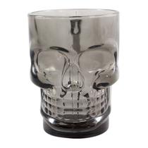 Caneca Caveira Preta Viking Vidro 500ml Skull Chopp Mug