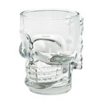 Caneca Caveira Vidro Copo Festa 500ml - Inga