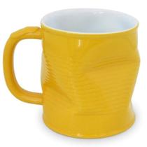 Caneca Ceraflame Lata Amarela 320ml - Cerâmica Premium