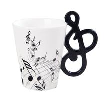 Caneca Ceramic Music Note com alça Treble Clef 350 ml