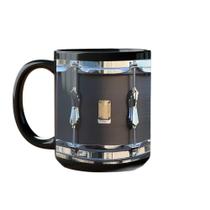 Caneca Ceramic Snare Drum 350ml para bateristas e músicos