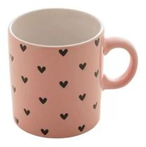 Caneca Ceramica 240ml Coração Preto (90588) Rojemac Caneca Ceramica 240ml Coração Preto (90588) Rojemac